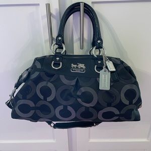 Coach Madison Op Art Sabrina Satchel Handbag, Coach handbag
